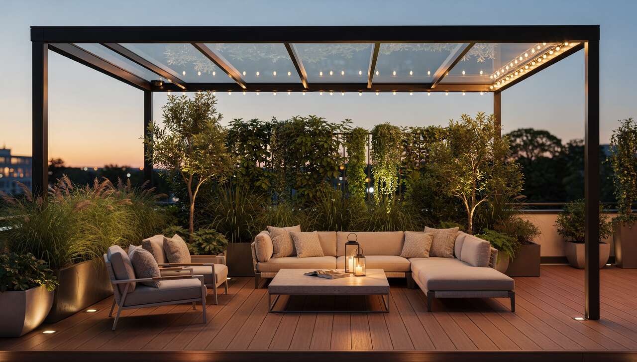 Introduction à la verrière pour terrasse