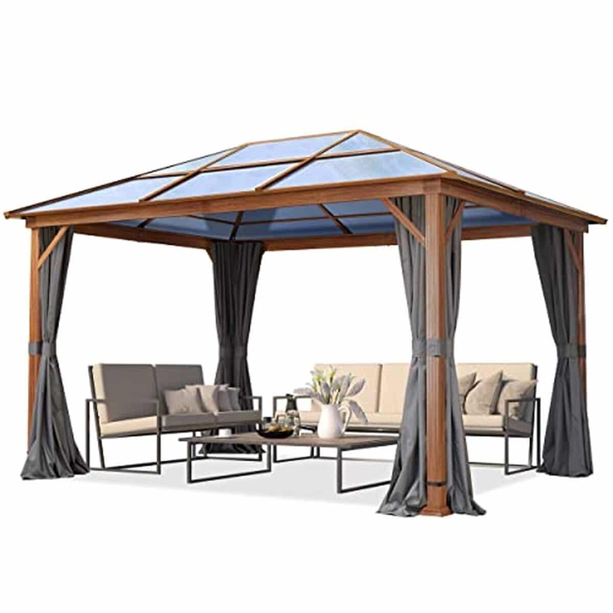 Test de la tonnelle TOOLPORT 3x4 m aspect chêne