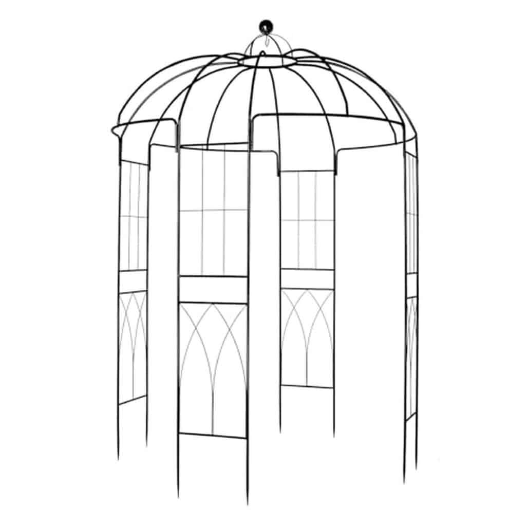 Test de l'arche de jardin LEADZM en métal noir : élégance et robustesse