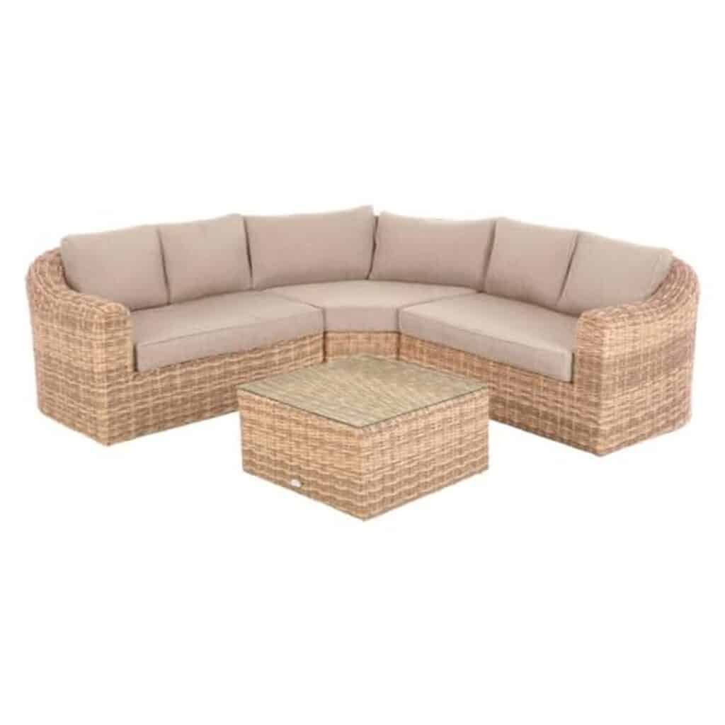 Test du salon d'angle Mooréa Savana Hespéride : mobilier de jardin robuste et élégant