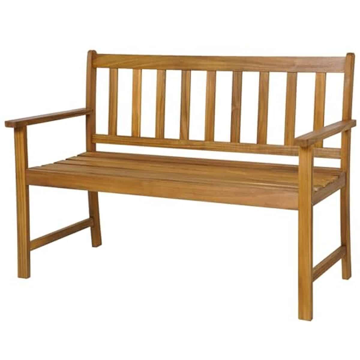 Test : banc de jardin 2 places KOMFOTTEU en bois d'acacia