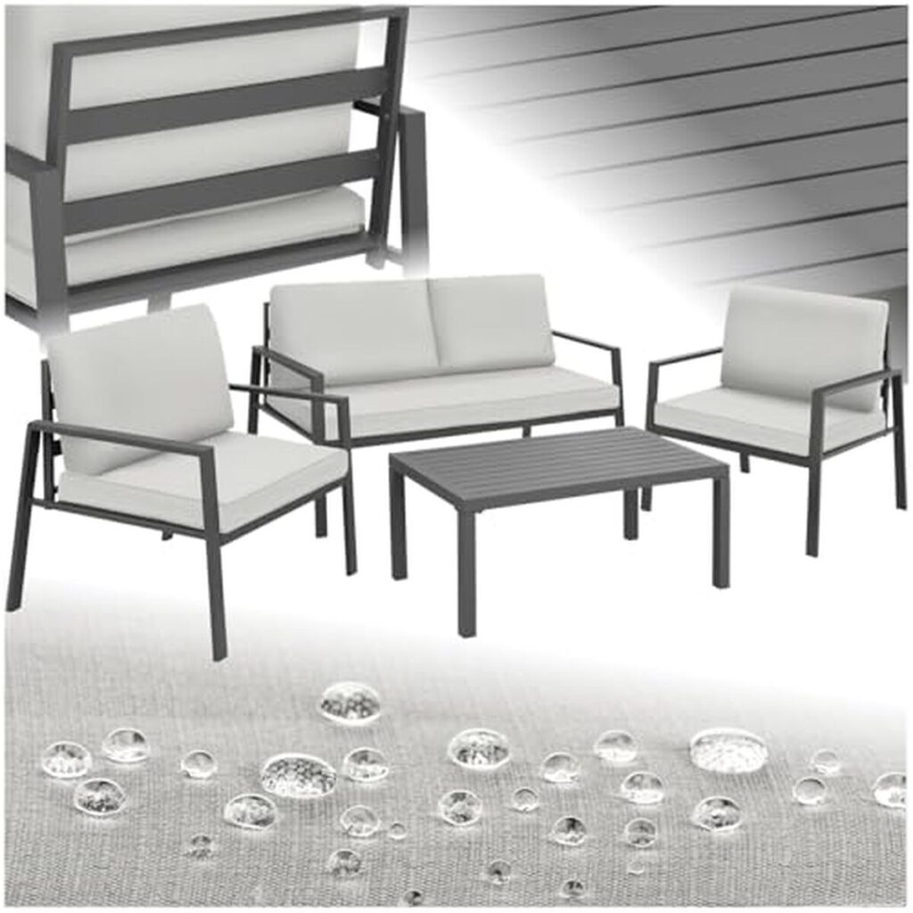 Test du salon de jardin TecTake en aluminium 4 places