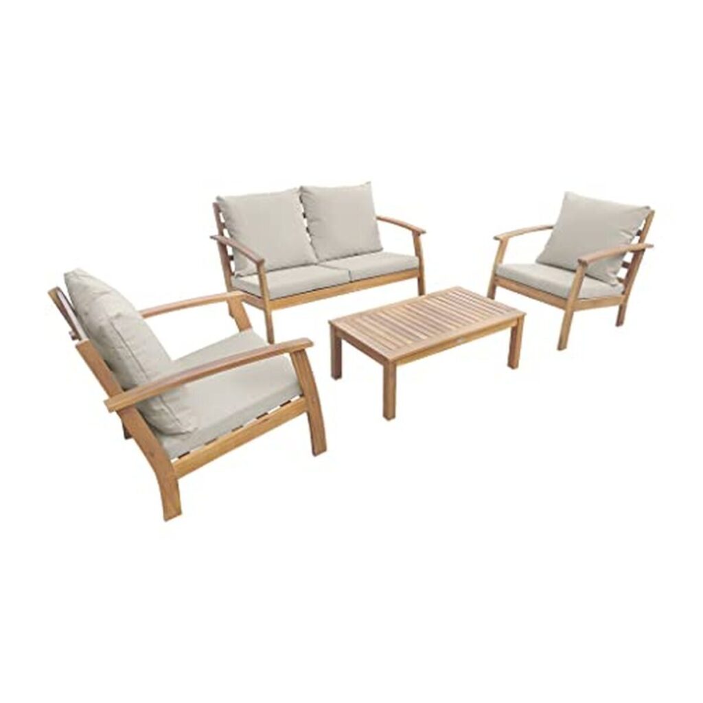 Test du salon Ushuaïa 4 places Alice's Garden en bois design