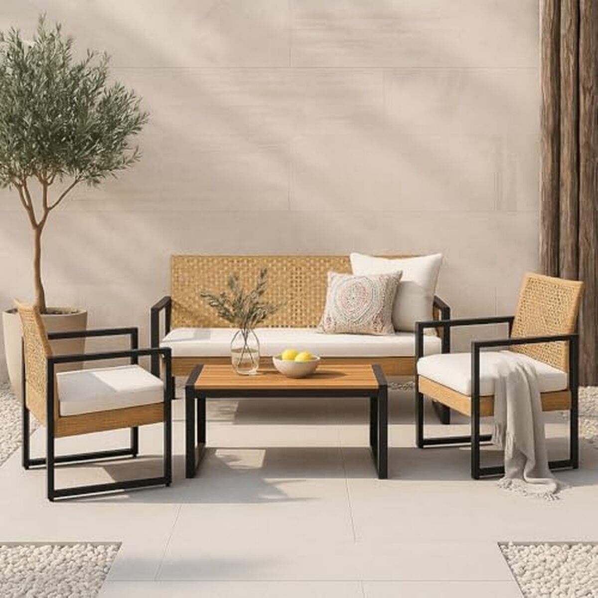 Test salon de jardin casa.pro : confort 4 pièces vintage