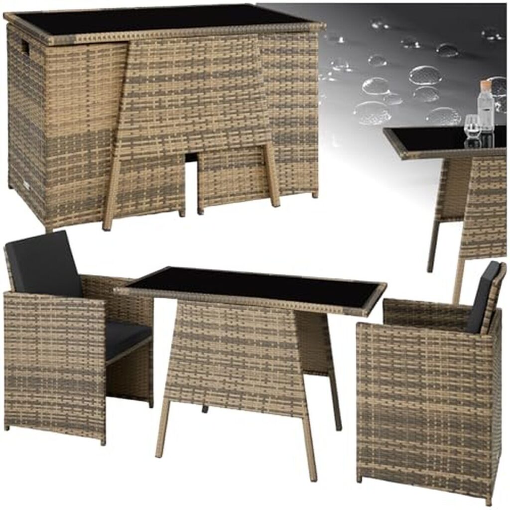 Test : salon de jardin encastrable 2 personnes TecTake