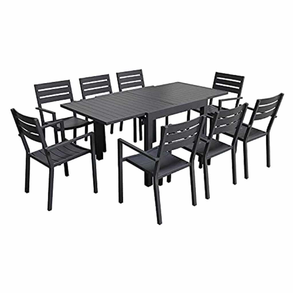 Test : salon de jardin Venezia extensible Happy Garden - 8 places