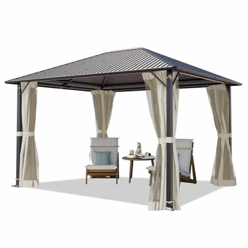 Test : tonnelle de jardin TOOLPORT 3x3, 65 m avec toit en acier