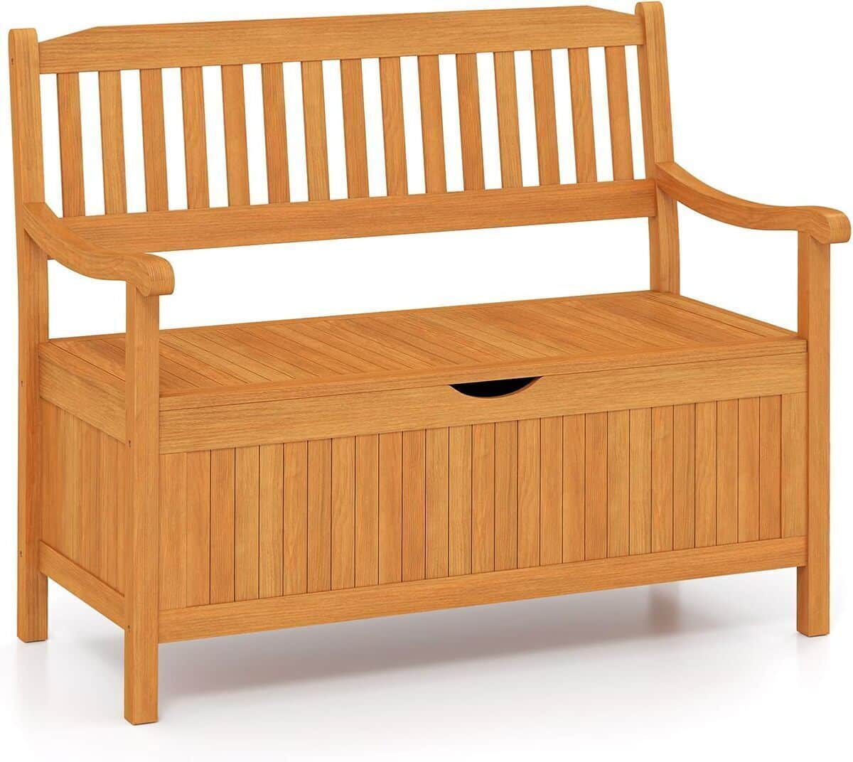Test du banc de jardin Costway en acacia : robuste et fonctionnel