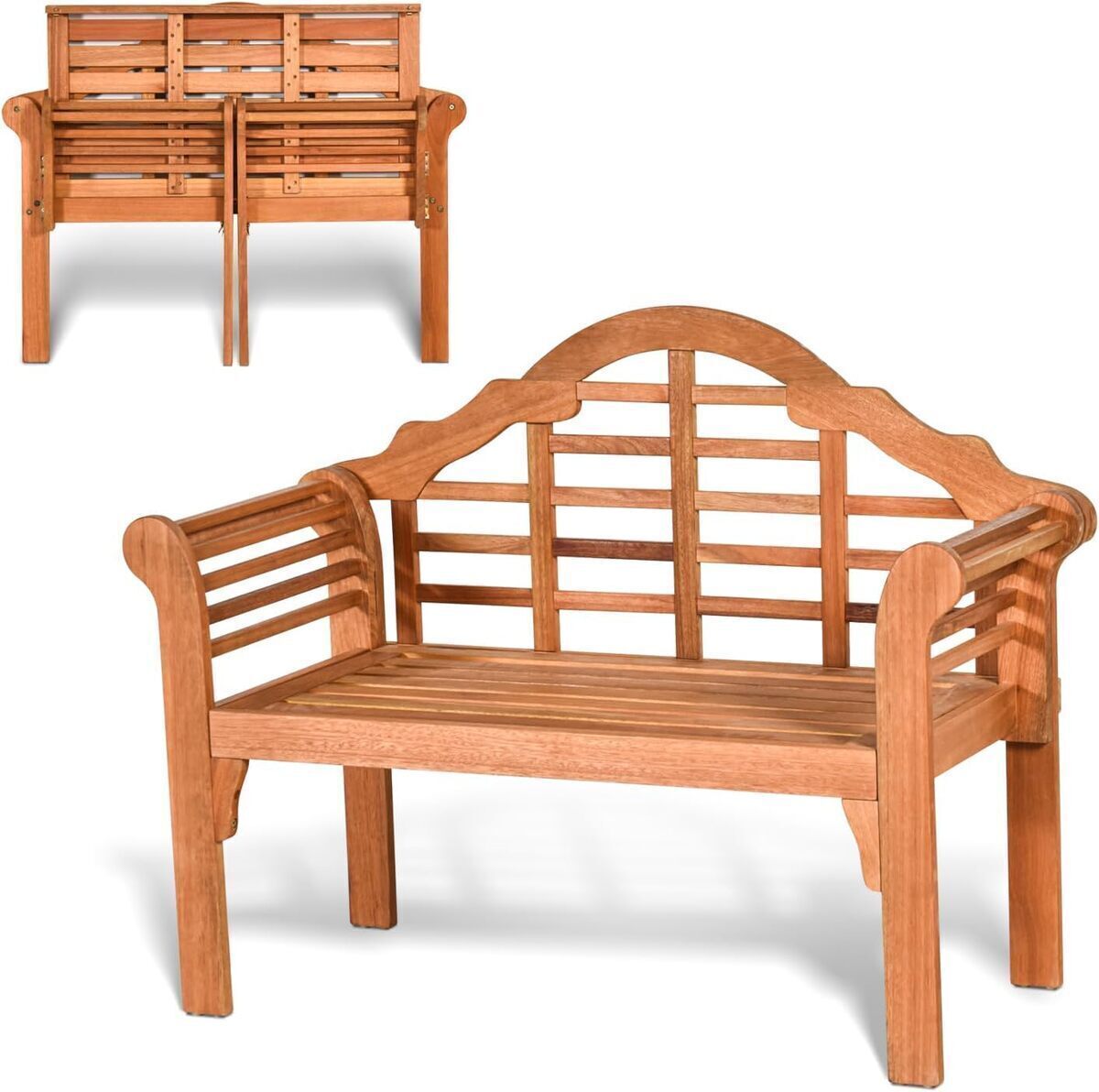 Test du banc pliable KOMFOTTEU en bois d'acacia