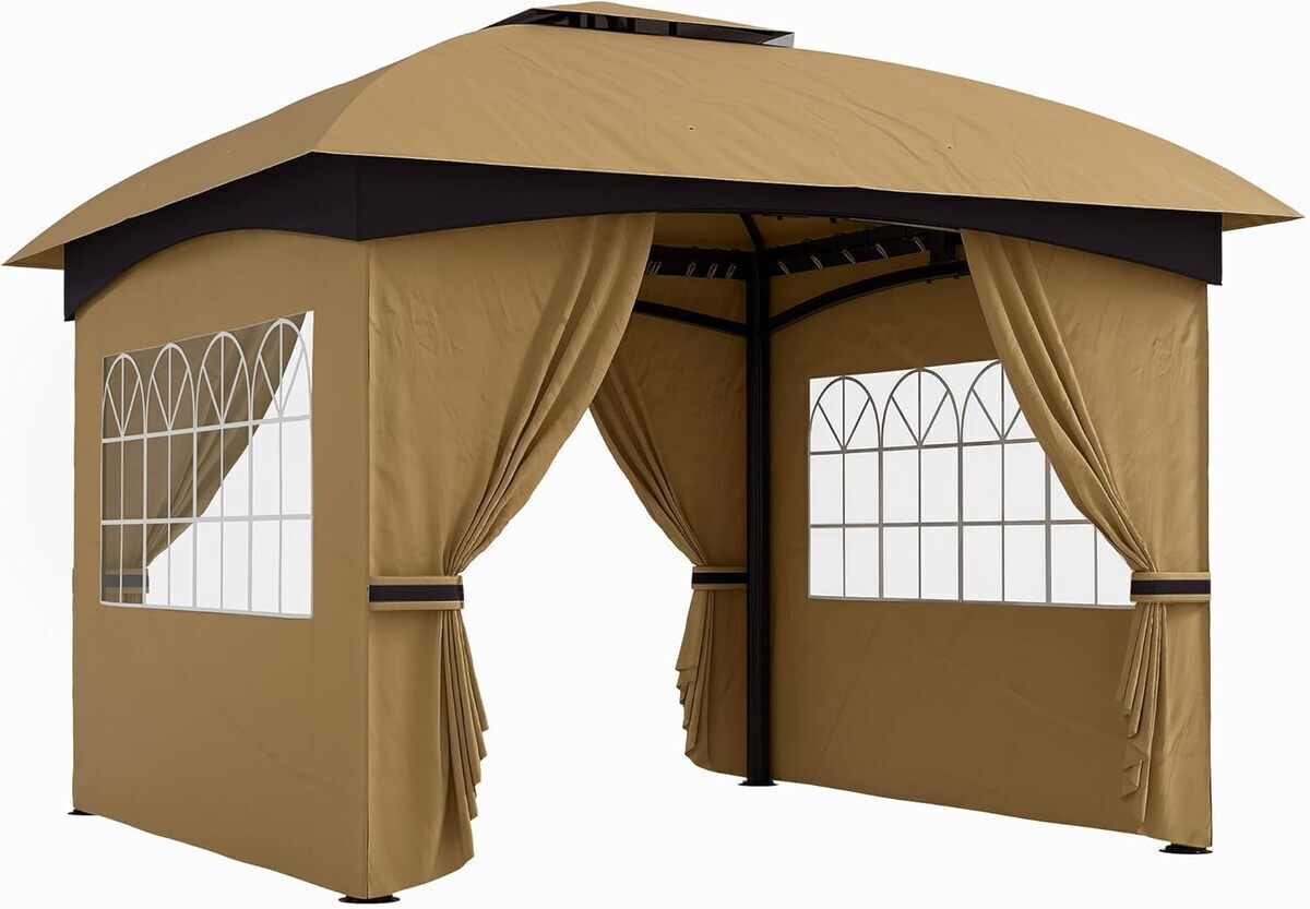 Test du pavillon de jardin Outsunny 3, 4x3, 4 m hydrofuge avec double toit