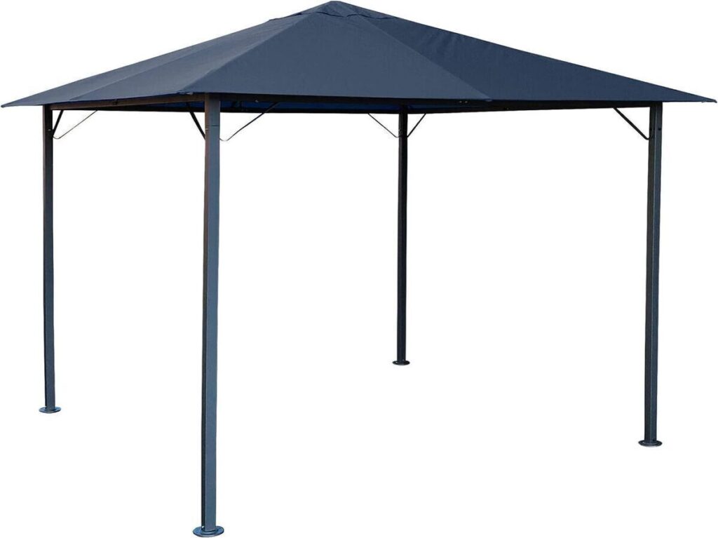 Test du pavillon tonnelle Quick Star 3 x 3 m en métal gris