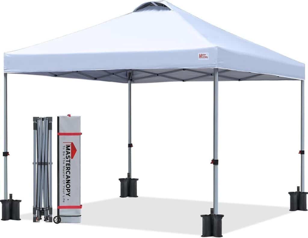 Test : tonnelle pliante MasterCanopy noire 2 x 2 m