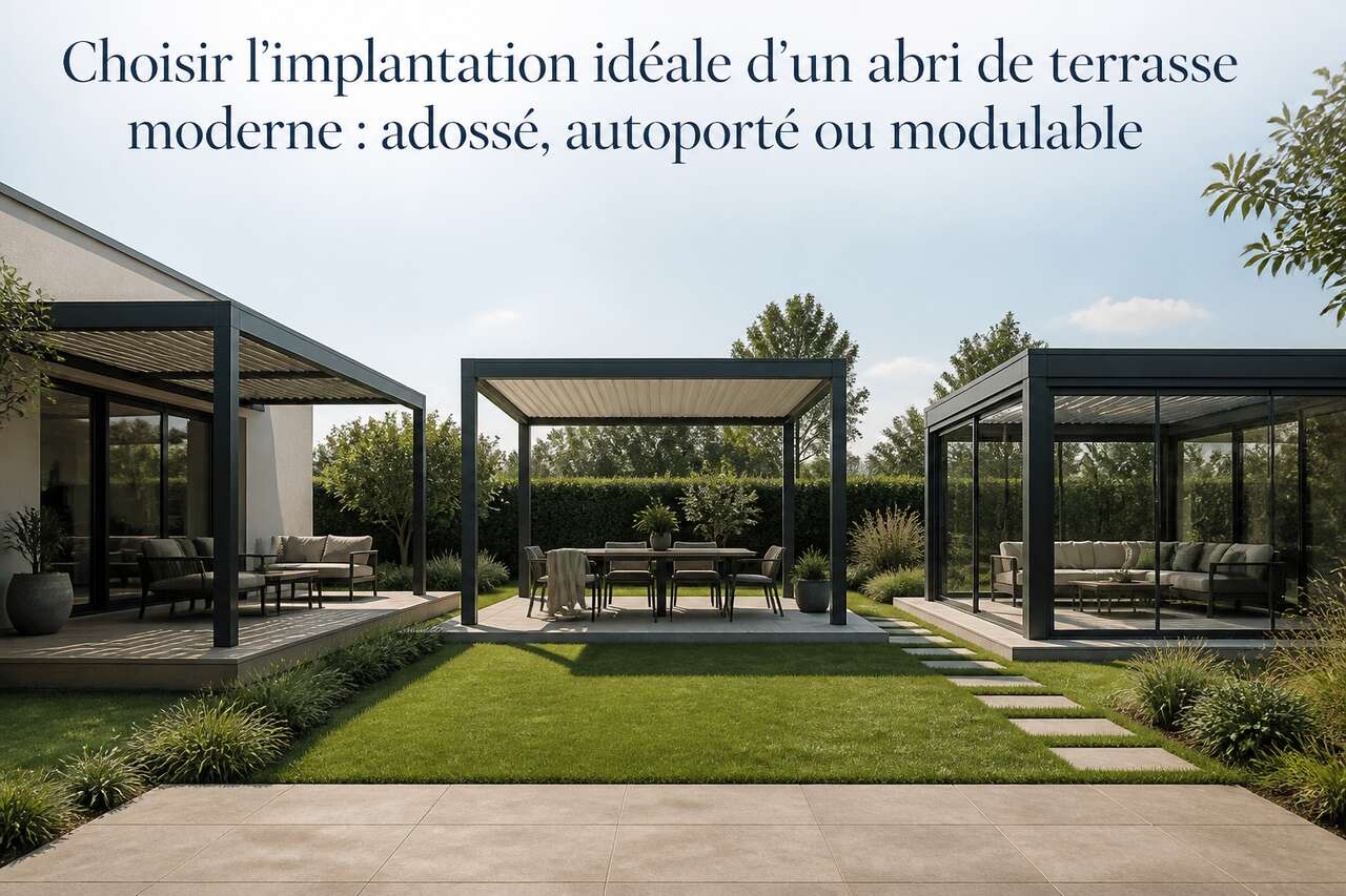 Choisir l’implantation: adossé, autoporté, modulable Choisir l’implantation: adossé, autoporté, modulable