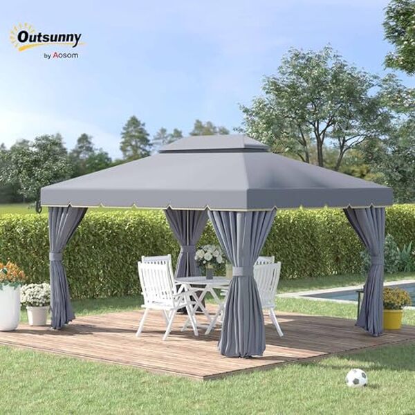 Découvrez notre test complet de la tonnelle Outsunny 4x3 m : design élégant, protection optimale et durabilité. Avis, caractéristiques et conseils d'installation.