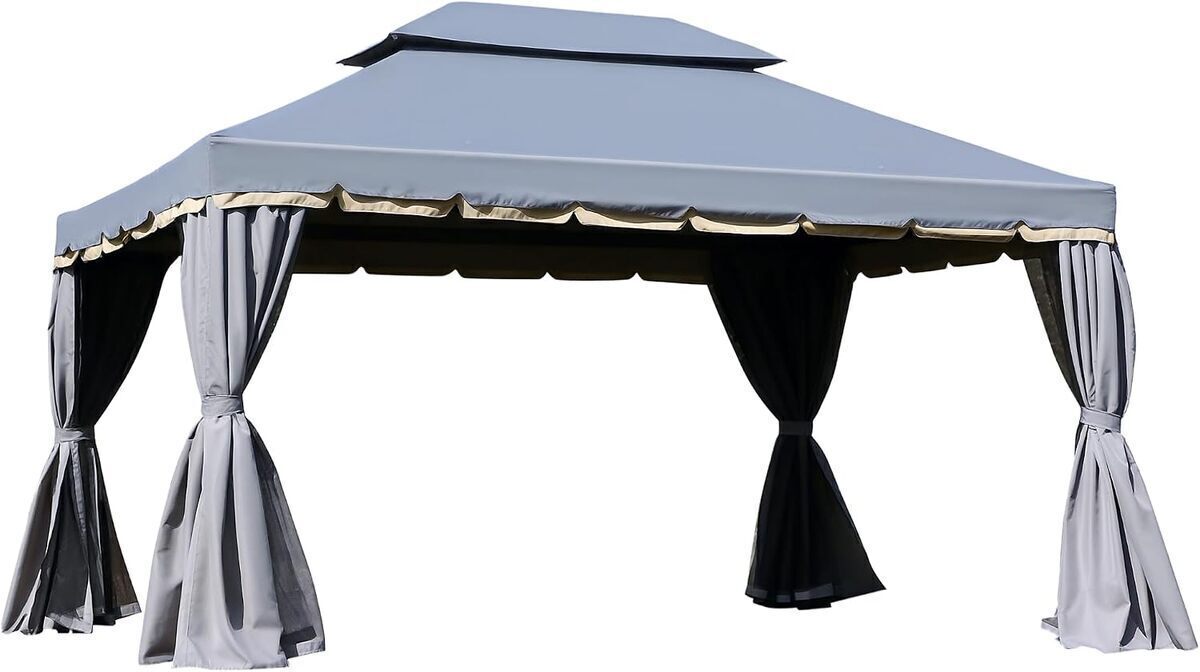 Test de la tonnelle Outsunny 4x3 m : élégance et protection