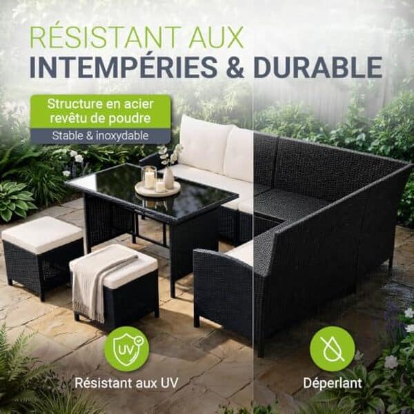 Découvrez notre test détaillé du salon de jardin Lounge Manacor Juskys : confort, style et capacité pour 7 personnes. Avis, caractéristiques et conseils d'achat. 
