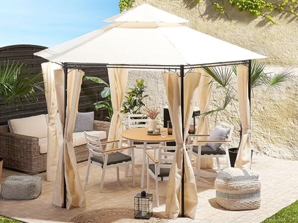 Découvrez notre avis détaillé sur la tonnelle hexagonale Beliani beige : design élégant, rideaux pratiques et protection optimale pour votre jardin. Caractéristiques et verdict.